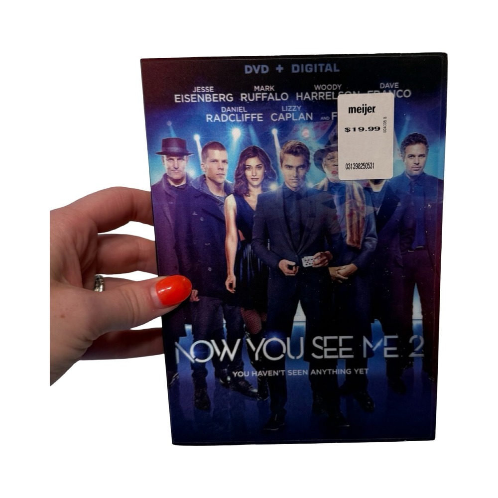 Now You See Me 2 DVD + Digital Jesse Eisenberg Woody Harrelson Heist Movie NEW